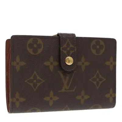 Pre-owned Louis Vuitton Viennois Brown Canvas Wallet  ()