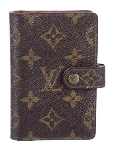 Pre-owned Louis Vuitton Vintage 1989 Wallet In Brown