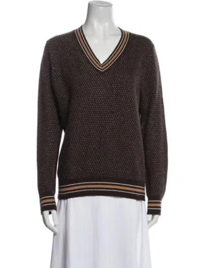 Pre-owned Louis Vuitton Vintage 1990's Sweater In Brown