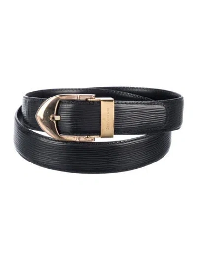 Pre-owned Louis Vuitton Vintage 1993 Waist Belt In Black