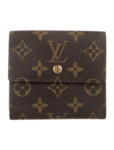 Pre-owned Louis Vuitton Vintage 1995 Elise Wallet In Brown