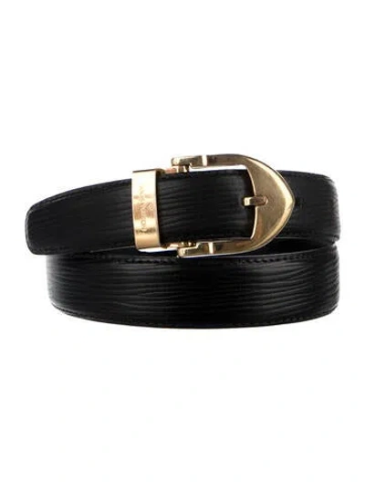 Pre-owned Louis Vuitton Vintage 1996 Belt In Black