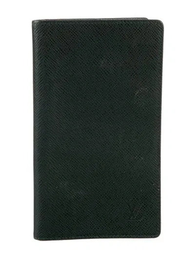 Pre-owned Louis Vuitton Vintage 1996 Brazza Wallet In Green