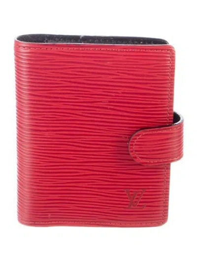 Pre-owned Louis Vuitton Vintage 1997 Card Case In Red