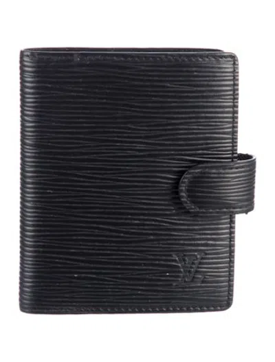 Pre-owned Louis Vuitton Vintage 1998 Card Case In Black