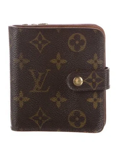 Pre-owned Louis Vuitton Vintage 1998 Trésor Wallet In Brown