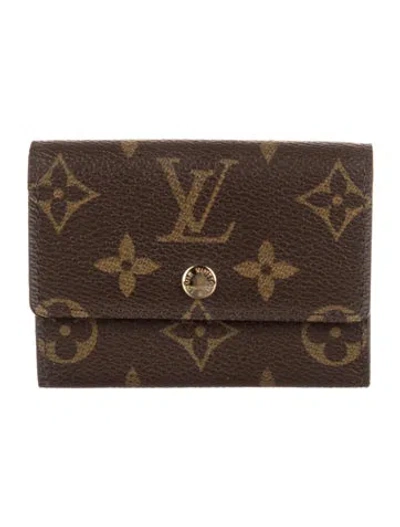 Pre-owned Louis Vuitton Vintage 1999 Compact Wallet In Brown