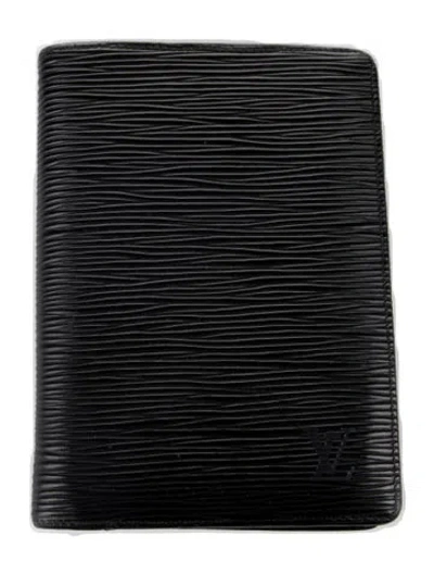 Pre-owned Louis Vuitton Vintage 2000 Bifold Wallet In Black