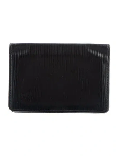 Pre-owned Louis Vuitton Vintage 2000 Card Holder In Black