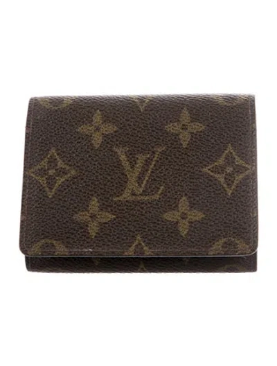 Pre-owned Louis Vuitton Vintage 2000 Card Holder In Brown