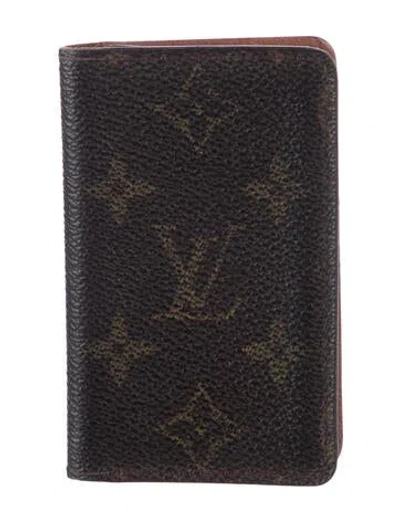 Pre-owned Louis Vuitton Vintage 2000 Card Holder In Brown