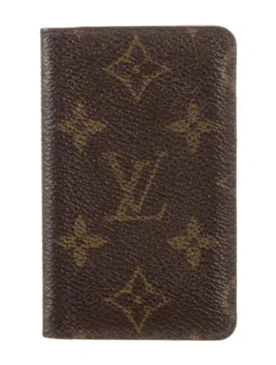 Pre-owned Louis Vuitton Vintage 2000 Card Holder In Brown