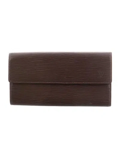 Pre-owned Louis Vuitton Vintage 2000 International Wallet In Brown