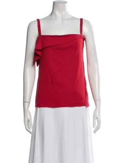 Pre-owned Louis Vuitton Vintage 2000's Top In Red