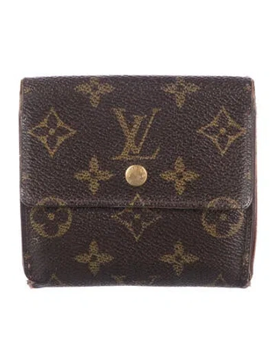 Pre-owned Louis Vuitton Vintage 2000 Trifold Wallet In Brown