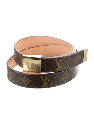 Pre-owned Louis Vuitton Vintage 2000's Waist Belt In Brown