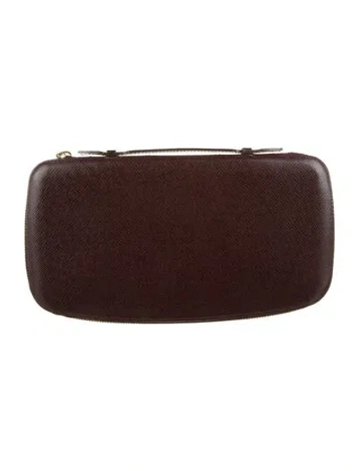 Pre-owned Louis Vuitton Vintage 2001 Atoll Organizer Wallet In Burgundy