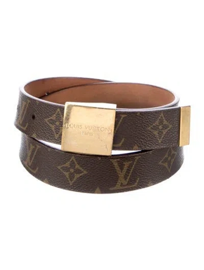 Pre-owned Louis Vuitton Vintage 2001 Belt In Brown