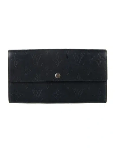 Pre-owned Louis Vuitton Vintage 2002 Sarah Wallet In Blue