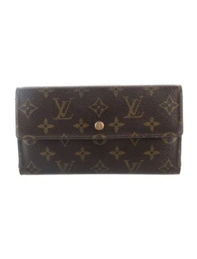 Pre-owned Louis Vuitton Vintage 2002 Wallet In Brown