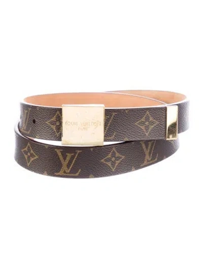 Pre-owned Louis Vuitton Vintage 2003 Belt In Brown