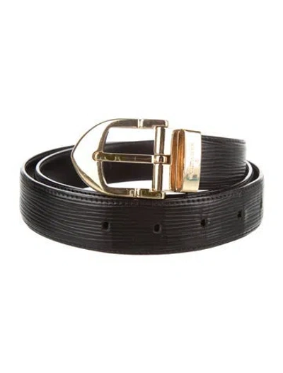 Pre-owned Louis Vuitton Vintage 2003 Belt Kit In Black