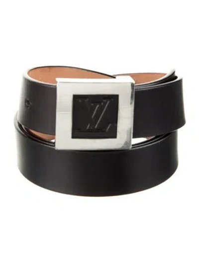 Pre-owned Louis Vuitton Vintage 2004 Belt Kit In Black