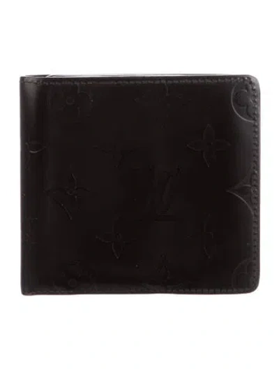 Pre-owned Louis Vuitton Vintage 2004 Compact Wallet In Black