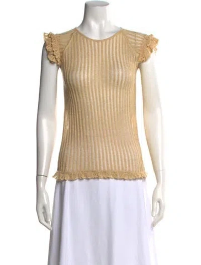 Pre-owned Louis Vuitton Vintage 2004 Sweater In Gold