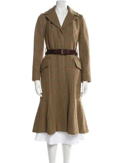 Pre-owned Louis Vuitton Vintage 2004 Trench Coat In Green