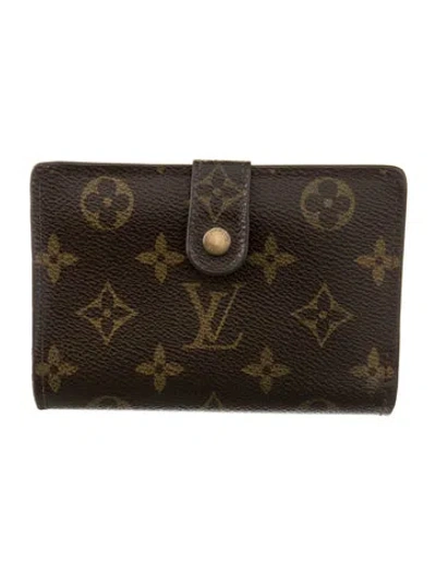 Pre-owned Louis Vuitton Vintage 2004 Viennois Wallet In Brown