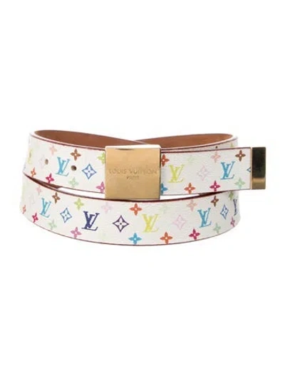 Pre-owned Louis Vuitton Vintage 2004 Waist Belt In White
