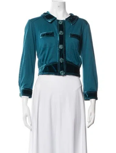 Pre-owned Louis Vuitton Vintage 2005 Jacket In Blue