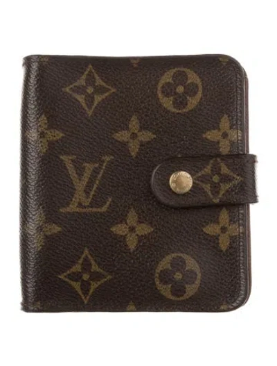Pre-owned Louis Vuitton Vintage 2005 Zippy Compact Wallet In Brown