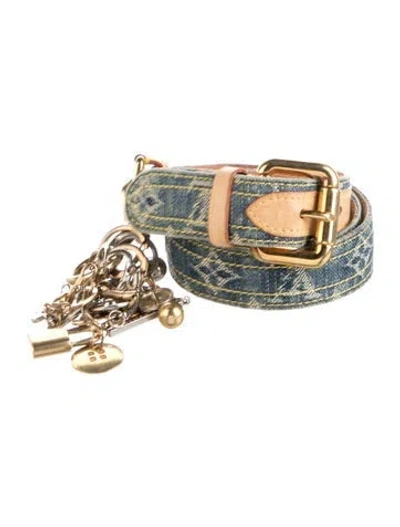 Pre-owned Louis Vuitton Vintage 2006 Belt In Blue