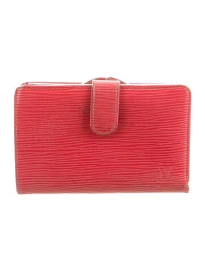 Pre-owned Louis Vuitton Vintage 2006 French Purse In Red