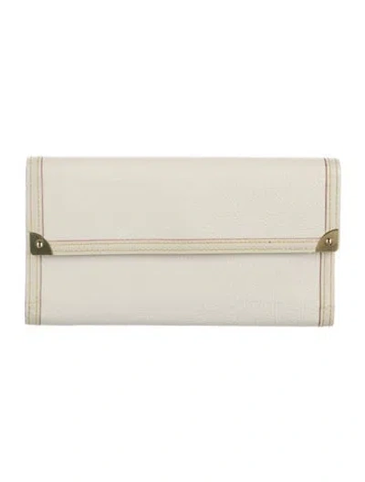 Pre-owned Louis Vuitton Vintage 2006 Porte Trésor International Wallet In White