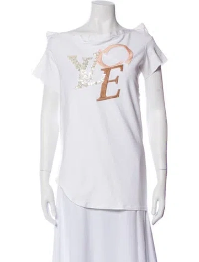 Pre-owned Louis Vuitton Vintage 2007 T-shirt In White