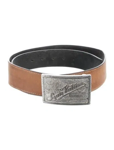 Pre-owned Louis Vuitton Vintage 2008 Belt In Black