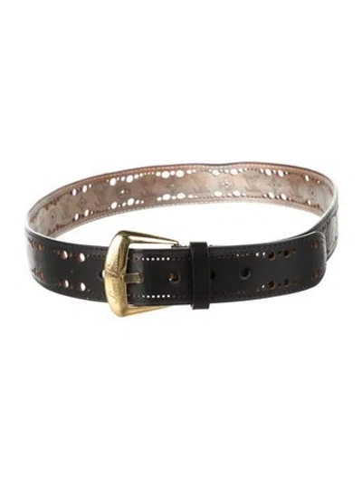Pre-owned Louis Vuitton Vintage 2008 Belt In Black