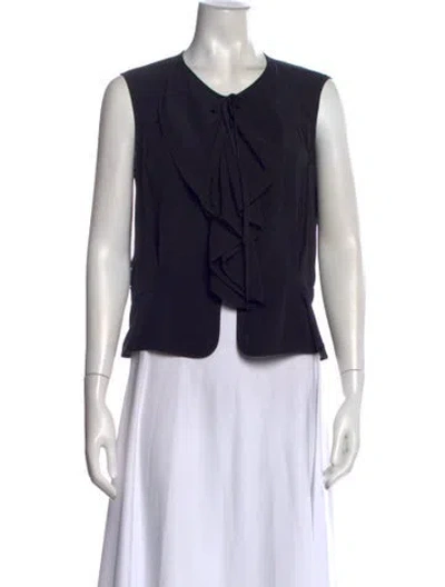 Pre-owned Louis Vuitton Vintage 2008 Blouse In Black