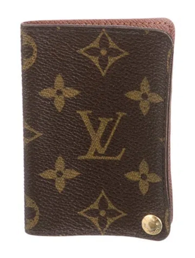Pre-owned Louis Vuitton Vintage 2008 Card Holder In Brown
