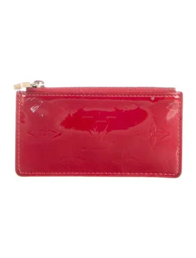 Pre-owned Louis Vuitton Vintage 2008 Wallet In Red