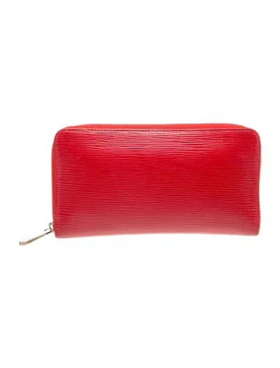 Pre-owned Louis Vuitton Vintage 2008 Zippy Organizer Wallet In Red