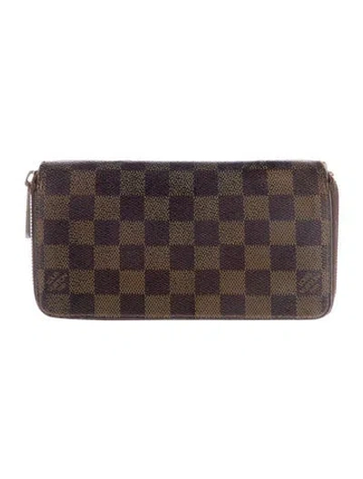 Pre-owned Louis Vuitton Vintage 2008 Zippy Wallet In Brown