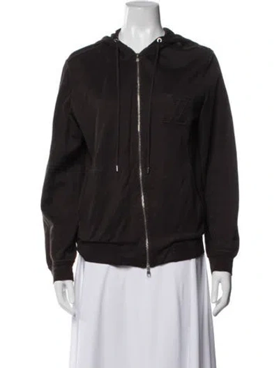 Pre-owned Louis Vuitton Vintage 2009 Bomber Jacket In Brown
