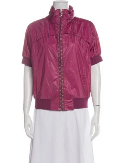 Pre-owned Louis Vuitton Vintage 2009 Bomber Jacket In Purple