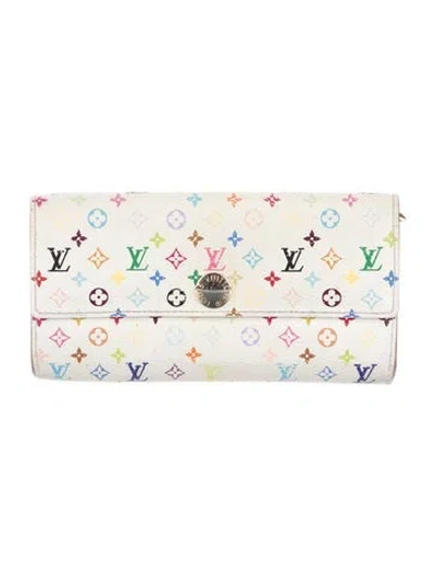 Pre-owned Louis Vuitton Vintage 2009 Sarah Wallet In White
