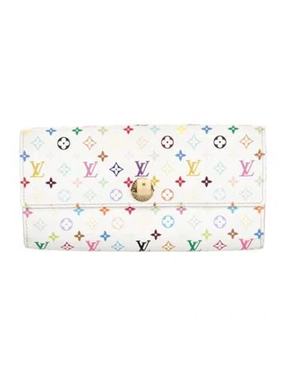 Pre-owned Louis Vuitton Vintage 2009 Sarah Wallet In White