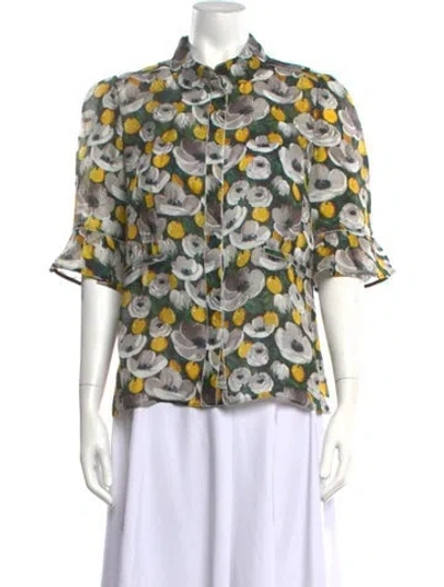 Pre-owned Louis Vuitton Vintage 2011 Blouse In Green
